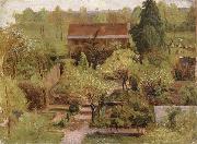 Christian Friedrich Gille Garden Sweden oil painting artist